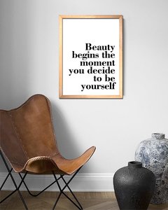 Cuadro Beauty Quote