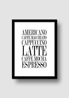 Cuadro Tipos de Café en internet