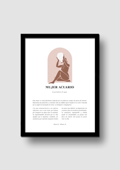 Cuadro Signos Mujer Acuario en internet