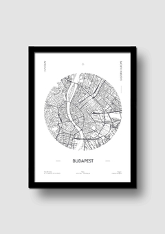 Cuadro Mapa Circular Budapest en internet