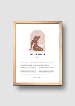 Cuadro Signos Mujer Piscis - comprar online