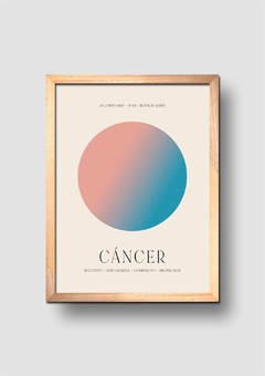 Cuadro Signos Aura Cancer - comprar online