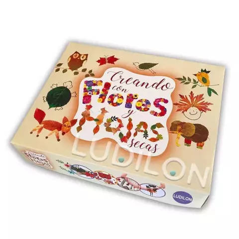 Collage Creativo con Flores y Hojas Secas