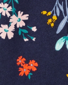 MACACAO MARINHO FLORAL MOLETOM FLANELADO - CARTERS - comprar online