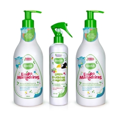 Kit Queridinhos - Limpa Mamadeiras, Frutinhas e Vegetais - Bioclub