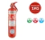 Extintor de incendios de 1kg de la marca Georgia, con etiquetas de clasificación de fuegos A, B y C.