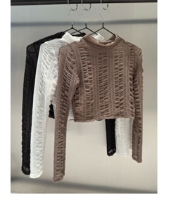 Top tul polera frunces Art 42152 - comprar online