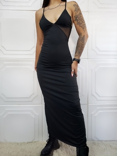Vestido largo microf tul Art 50363