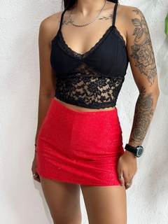 Short pollera glitter Art 10367