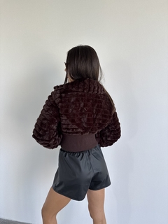 Campera similpiel con faja Art RF3315 en internet