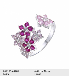 ANILLO FLOWERS DE PLATA 925