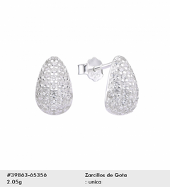 AROS LAGRIMAS MILAN DE PLATA 925