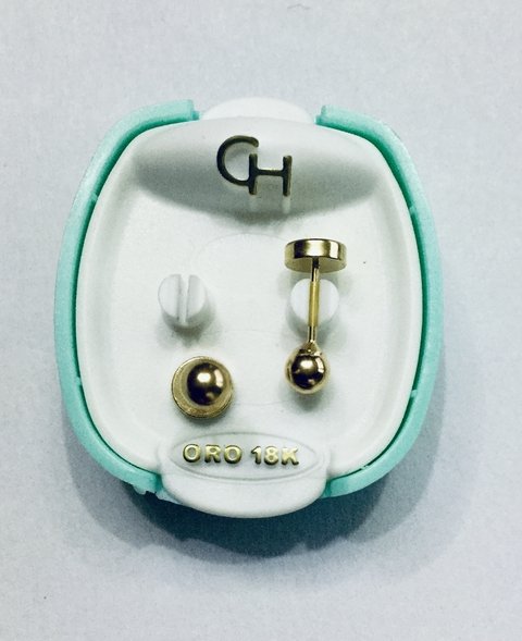 Aro de oro abridor Ch 102 Bolita 3 mm