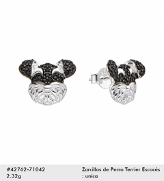 AROS De Perro Terrier Escocés EN PLATA 925