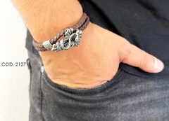 Pulsera cuero serpiente