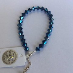 Pulsera De Cristal Swarovsky Y Plata - comprar online