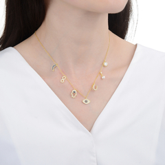 Choker de dijes colgantes - comprar online
