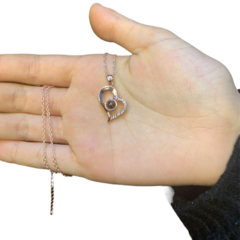 Collar Te Amo 100 Idiomas+ Cajita De Regalo Mod Corazon - Siglo XXI