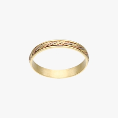 par de alianzas de oro 18 klt