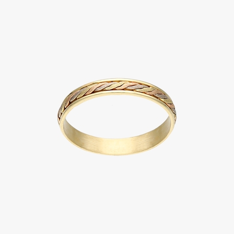 par de alianzas de oro 18 klt