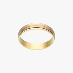 par de alianzas de oro 18 klt