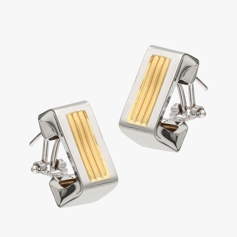 par aros de oro 18 klt