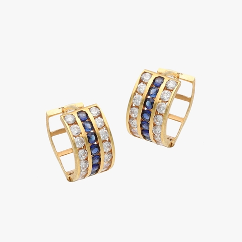 par aros de oro 18 klt