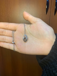 Collar Te Amo 100 Idiomas+ Cajita De Regalo Mod Ojo - tienda online