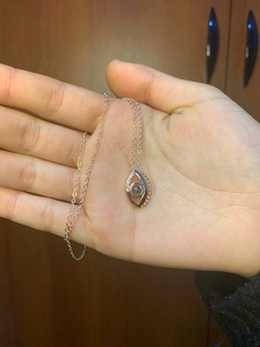 Collar Te Amo 100 Idiomas+ Cajita De Regalo Mod Ojo - Siglo XXI