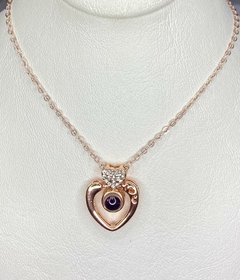 Collar Te Amo 100 Idiomas+cajita De Regalo Mod Corazon - comprar online