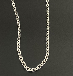 Cadena FORCET de acero blanco en 60cm ANCHO 5 MM