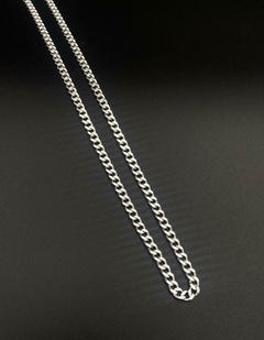 Cadena de acero GROUMET blanco en 60cm ANCHO 5 MM