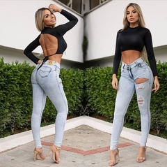 CROPPED DIVA MANGA LONGA