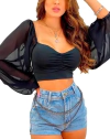 CROPPED JULIETTE MANGA TULE