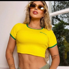 CROPPED CANELADO BRASIL - buy online