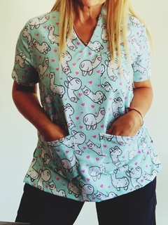 CHAQUETA MEDICA ESTAMPADA PERSONAJES - comprar online