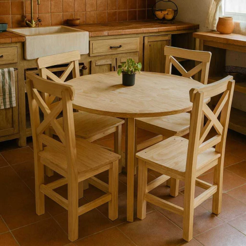 Mesa Comedor Redonda - (SOLO MESA) - comprar online