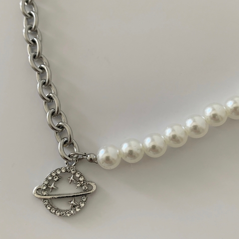 COLLAR SATURNO (SILVER)