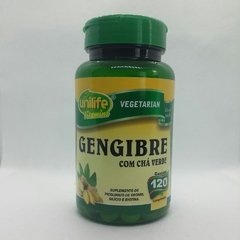 Gengibre com Chá Verde 120 Comprimidos 500 mg - Unilife -