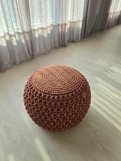 Puff Crochê Lacê Ganache 50x35 cm - comprar online