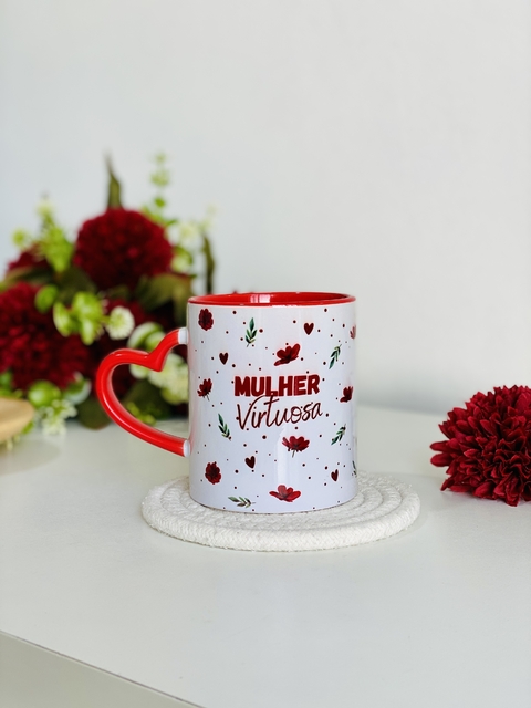 Caneca Color Alça coração