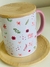 Caneca c/ interior rosa - Feita de Fé Oficial