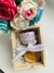 Kit Xícara Pink + Pires madeira pinus + caixa - loja online