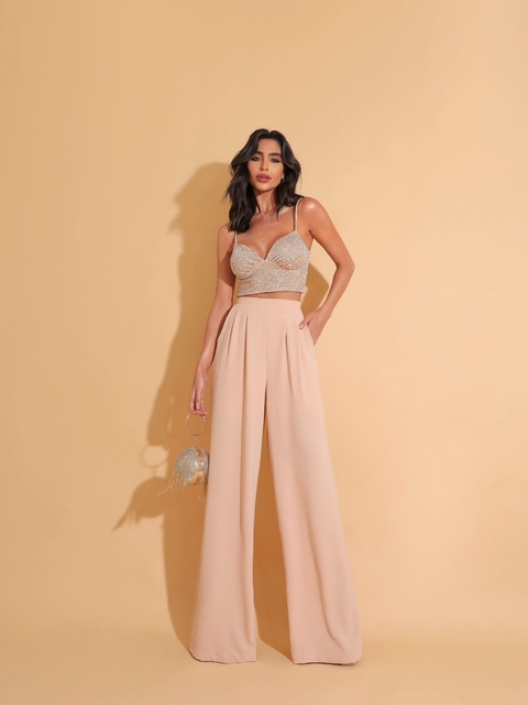 Calça Pantalona Crepe