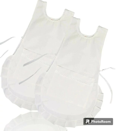 PONCHO BLANCO PUNTILLA "CONJUNTEX" ( X 6 UNIDADES )