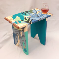 Banquetaça Azul retrô