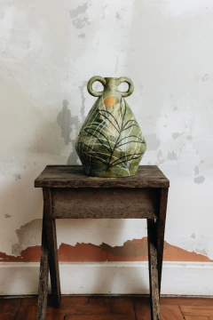 Vaso alça verde musgo - ÚNICO na internet