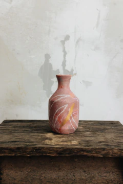 Vaso garrafinha rosa - ÚNICO