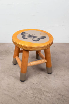 (SOB ENCOMENDA) Banqueta Petit Borboleta - comprar online