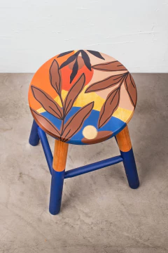 (SOB ENCOMENDA) Banqueta M Azul Ultra